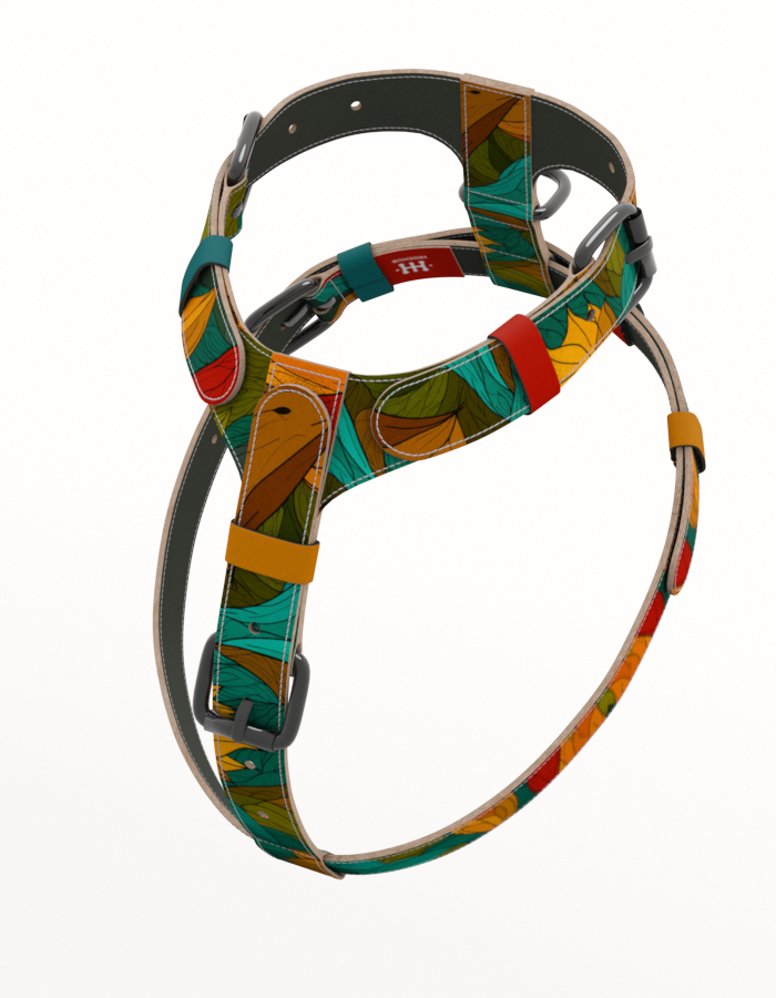 Ručni kožni am za pse sa metalnom kopčom – HideHub dizajn