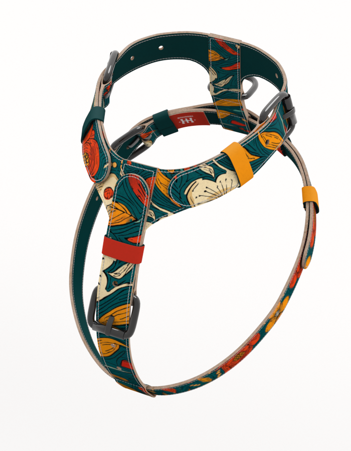 Ručni kožni am za pse sa metalnom kopčom – HideHub dizajn